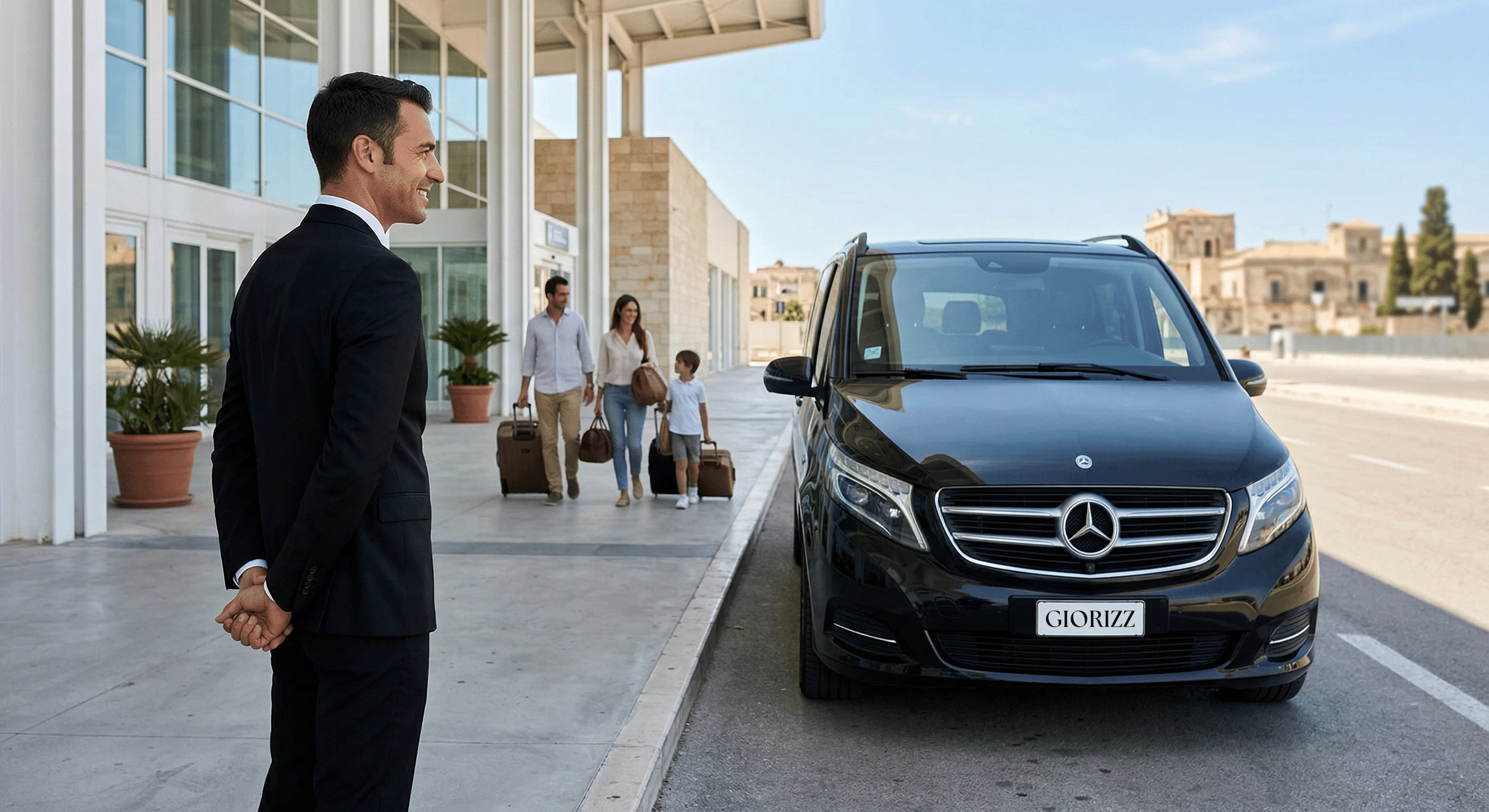 Catania airport transfer service — private chauffeur for families and individuals