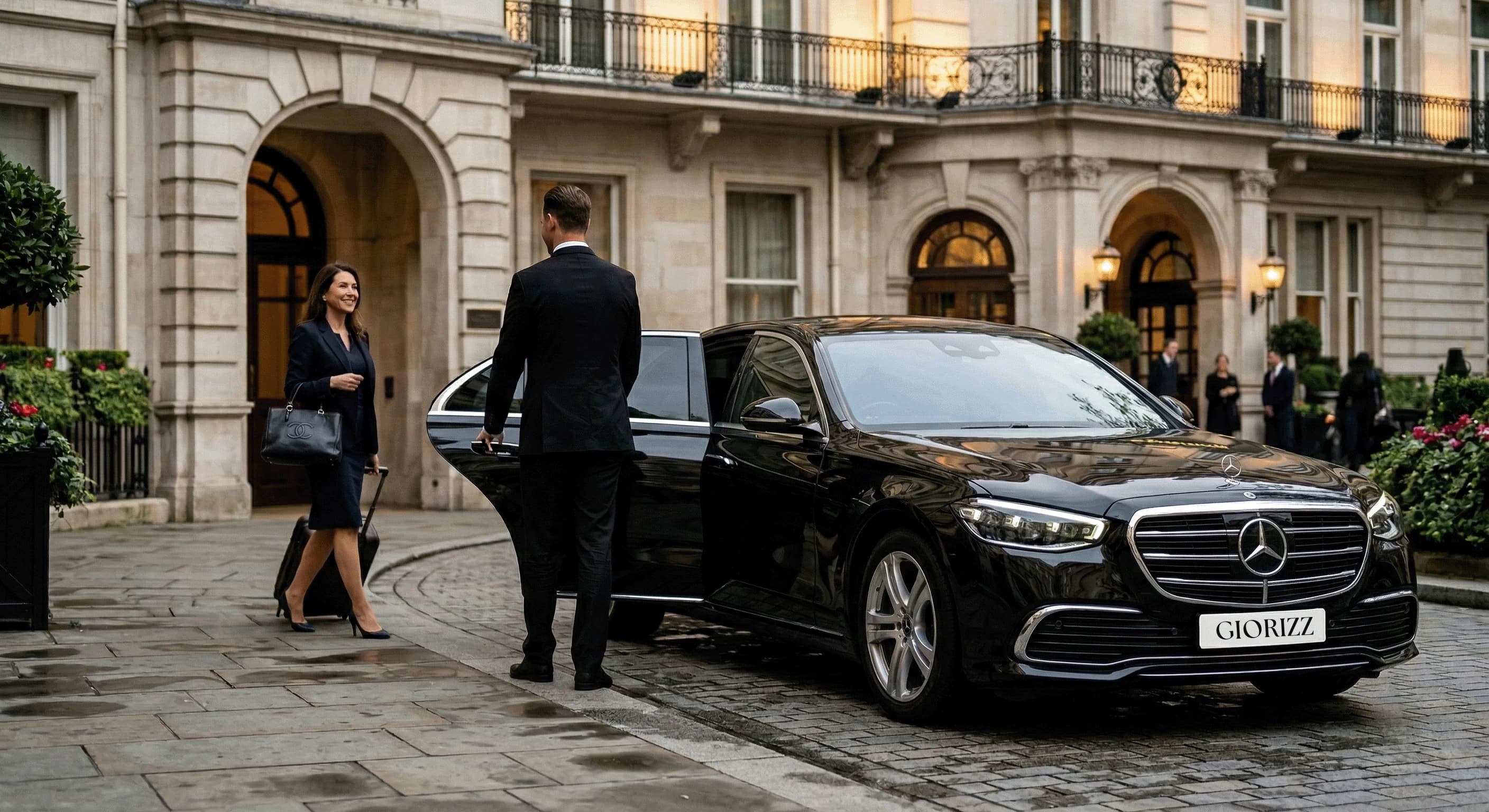 Chauffeur hotel pickup in a premium vehicle in Sicily