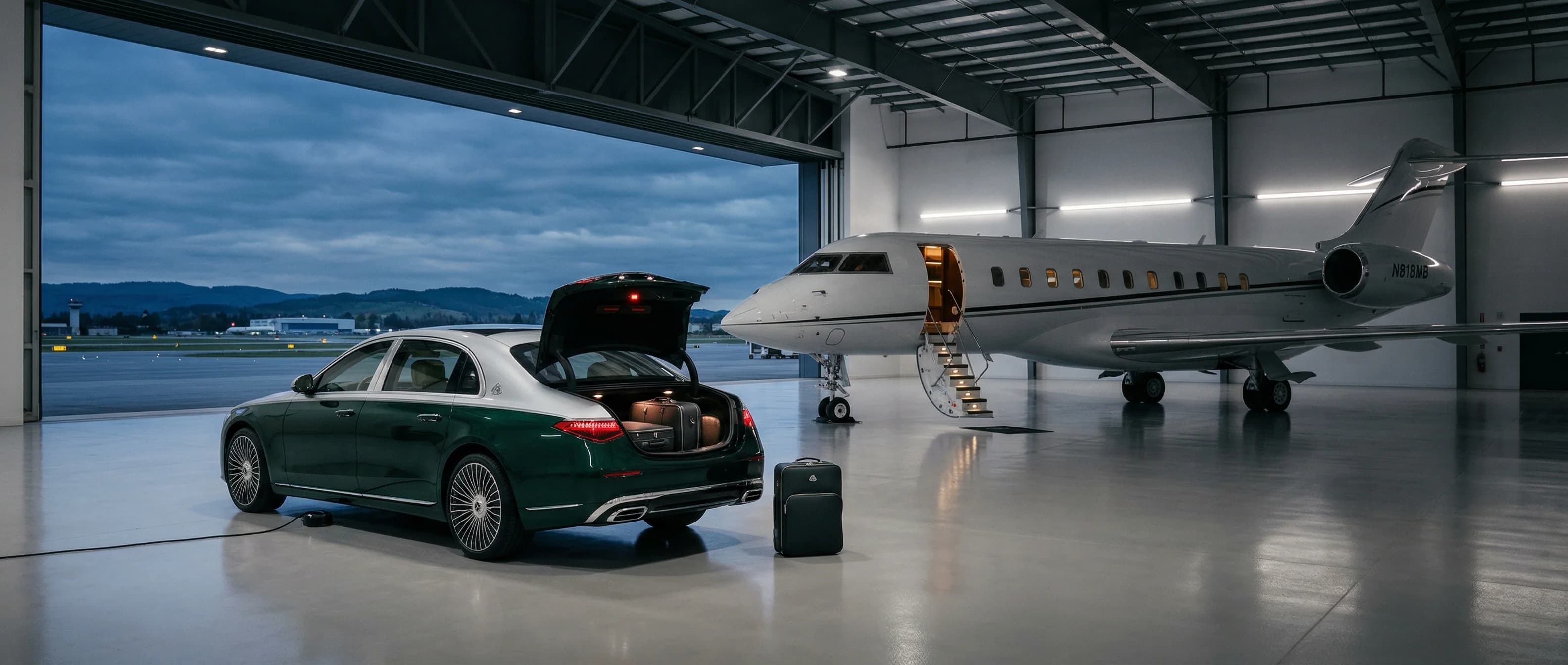 Private air mobility — chauffeur coordination at Sicilian airport