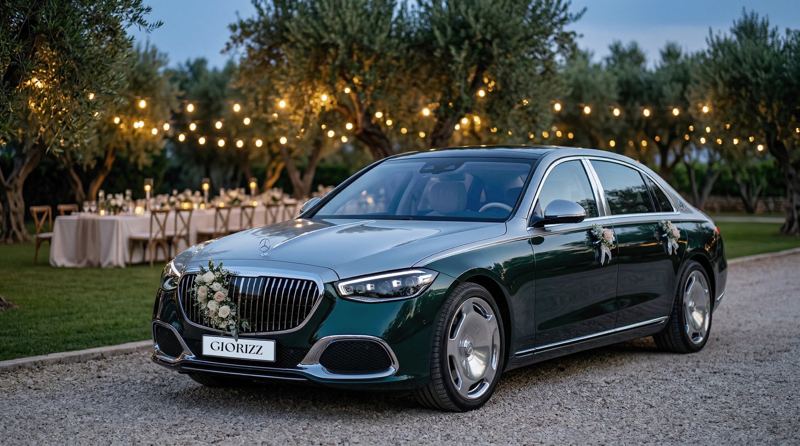 Luxury wedding chauffeur service in Sicily